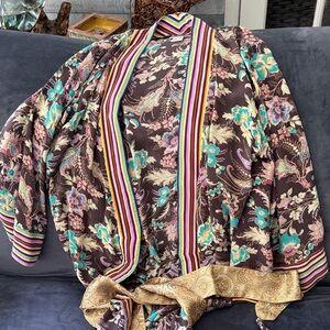 Soft Surroundings Floral Silk robe